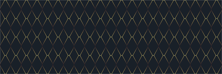 geometric luxury vector abstract diamond gold seamless pattern on black background stock great for packaging design, wrapping paper, luxury products, textile, wallpapers and Christmas designs