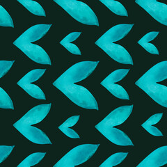 Abstract seamless illustration. Watercolor element on a green background. The painting is made by hand. Use for printing, textiles, invitations, wrapping paper, website, postcards and scrapbooking.