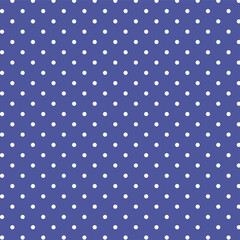 Polka dot seamless pattern. Dotted background. Vector illustration.