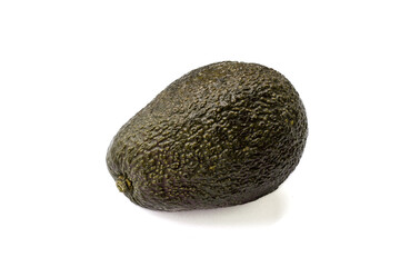 Ripe brown avocado isolated on a white background