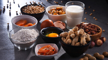 Composition with common food allergens