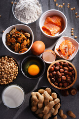 Composition with common food allergens