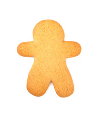 gingerbread man isolated on a white background. symbol of the Christmas and new year holiday