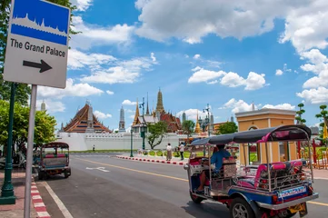 Foto op Canvas Signs for famous places in the Royal Palace in Bangkok. © Albert