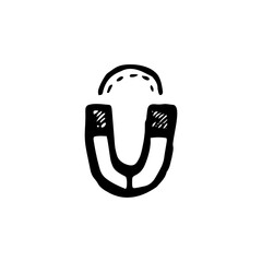 Magnet icon sketch.