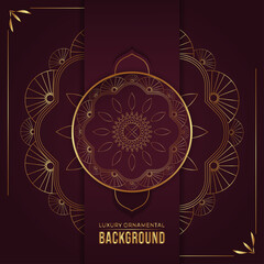 luxury ornamental mandala background, vector illustration.