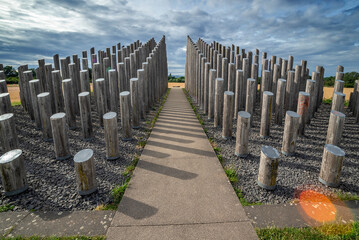 Stangenpyramide in Dreieich im Regionalpark RheinMain