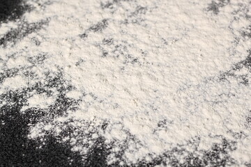 Floured granite slab. Making Shoofly Tart Series.