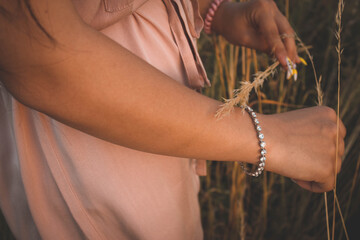 young woman with tattoo