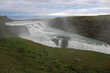 Gullfoss am Golden Circle in Südisland im Juni 2020