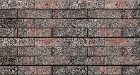 The wall is faced with tiles imitating natural stone granite. Specially prepared background for seamless fill.