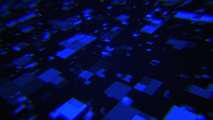 3d rendering of technology and data processing. Computer generated modern information backdrop