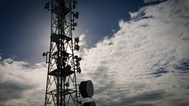 Cellular communication mast time-lapse