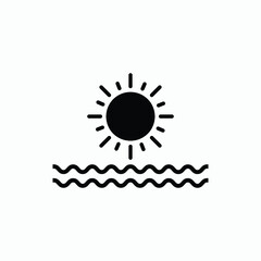 sun icon vector