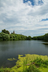 Orthodox Church of the Savior Not Made by Hands in the village of Ubory, Moscow Region.
