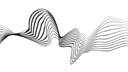 Abstract flow Linear halftone dots Background . Vector Design .