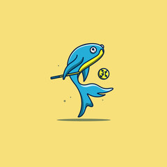 vector illustration of a fish