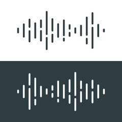 sound wave icon vector design template
