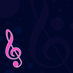 Music background for design, Vector and illustration,Template Design for postcard , shapes , brochure and banner.