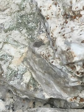 Natural shiny silver ore rock 