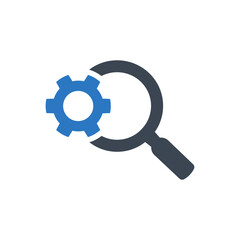 Search Engine Optimization Icon. search, find, magnifier (vector illustration)