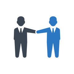 Partnership Icon. deal, agreement (vector illustration)