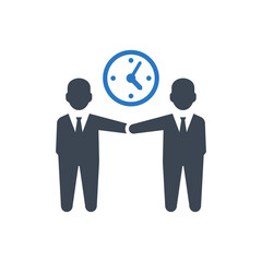 Business Long Time Relation Icon. (vector illustration)