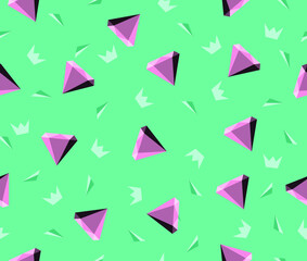 Seamless purple diamonds pattern
