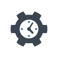Time Management Icon. time, setting (vector illustration)