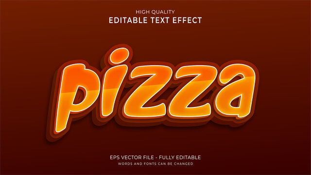 Pizza Text Style Effect