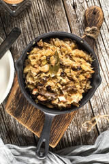 Bigos, a traditional Polish dish with cabbage.