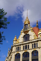 Fototapeta na wymiar Jugendstilgebäude in Leipzig