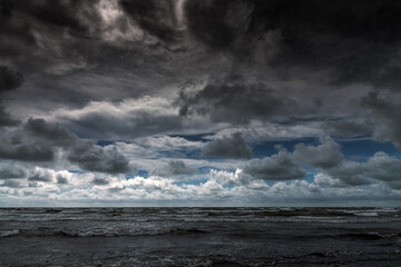 Stormy Baltic sea.
