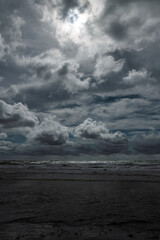 Stormy Baltic sea.
