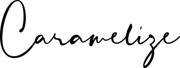 Hand drawn lettering, Food theme. Vector illustration, paint with brush. Isolated phrase on white background.