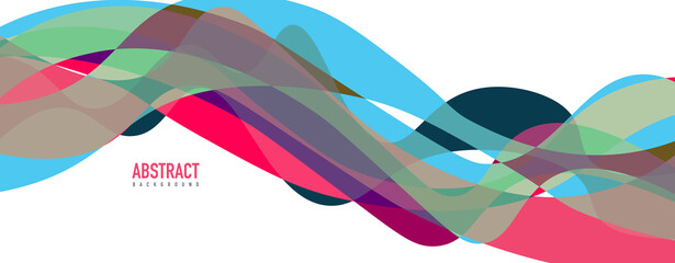 Fluid wave colorful abstract background. Dynamic colorful vibrant vector design
