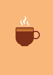 Coffee flat icon, Graphic design