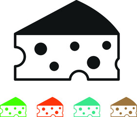 cheeses icon vector  
