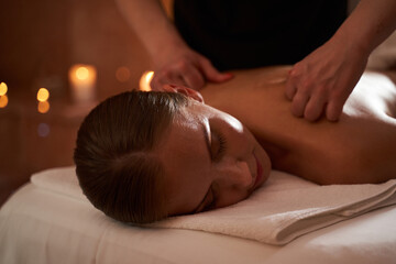 Relaxing therapy for both body and mind in spa salon