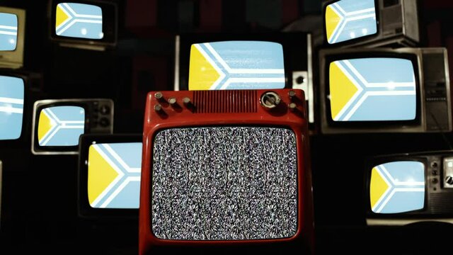 Tuva flag on Vintage Televisions.