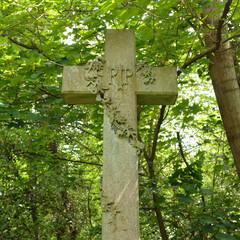 A gravestone