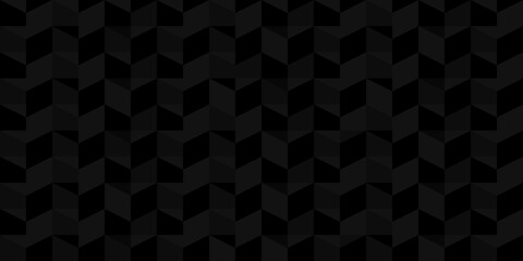 Dark Black Seamless Pattern Vector Illustration Geometric Background Art