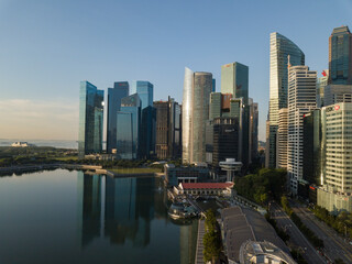 Fototapeta na wymiar Singapore City Skyline