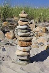 stones on the beach