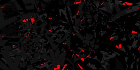 Abstract Dark Black Pattern Vector Illustration Geometric Background Art