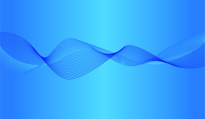 Abstract blue wave background, modern abstract background for your design, vector illustration blue wavy background.
