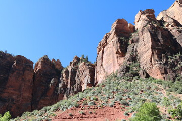 Exploring Zion National Park in summer