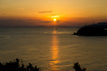 直島の夕焼け