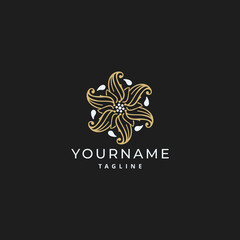 Luxury Ornament Simple Mandala Logo Design