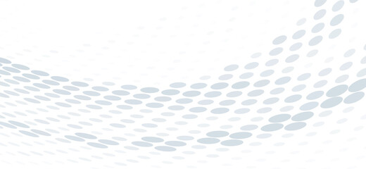 Simple white gray dotted background with halftone effect. Minimal pattern